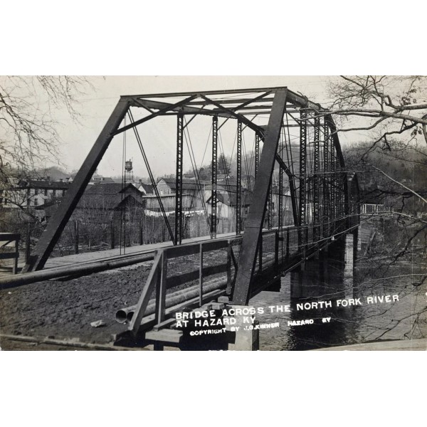 Bridge across the North Fork River at Hazard, Ky. 1913