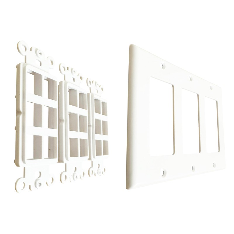 DIYTECH Keystone Wall Plate, 18 Port Keystone Jack Wall Plate,
