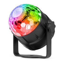 Fuzzix Tornado LED Disco Ball Party Light 360 Degree Rotating RGB Lamp with Remote Control, Ceiling and Suction Cup Holder, LED Ball, Disco Light, Party Light, Music Controlled, Disco Light
