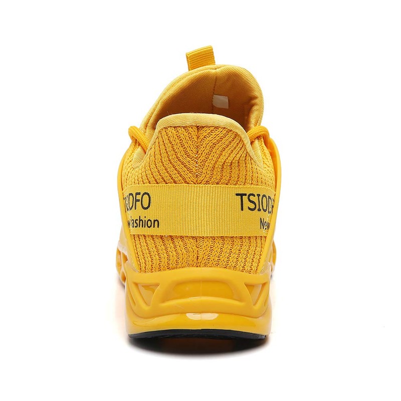 FUTAI - Tenis deportivos para correr para mujer, 6099 Yellow,