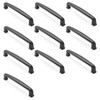 Cauldham 10 Pack Solid Kitchen Cabinet Handles (5" Hole Centers)