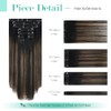 Ukira Extensiones De Cabello Con Clip En Cabello Humano Real,