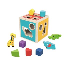 Tooky Toy TH442 Wooden Animal Shape Sorter