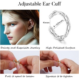 MILACOLATO Ear Cuff Earrings Piercing for Women Clip On Wrap Cuff Earrings Clip On Cartilage Helix Wrap Ear Cuff Earring Set for Women 18 Pieces, Brass