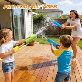 8 Pack Water Squirt Toys for Kids - Pool Beach Outdoor Toys for Party Swimming Games, Water Guns Foam Squirt Blasters Set Water Game for Kids, Birthday Gifts for Kids Boys Girls Aged 3 4 5 6 7 8