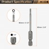sourcing map 5pcs T9 Torx Head Screwdriver Bit 1/4" Hex
