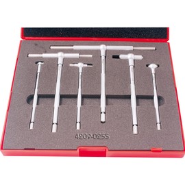 HHIP 4209-0255 Pro-Series 6 Piece 5/16-6" B&S Style Telescoping Gage Set