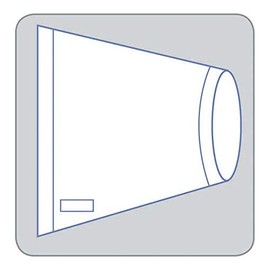 Medline DYNJE63654S Sterile Rectangular Cover for Surgical Intensifiers/Equipment, Banded Bag, 54" Length x 36" Width, Clear (Pack of 25)