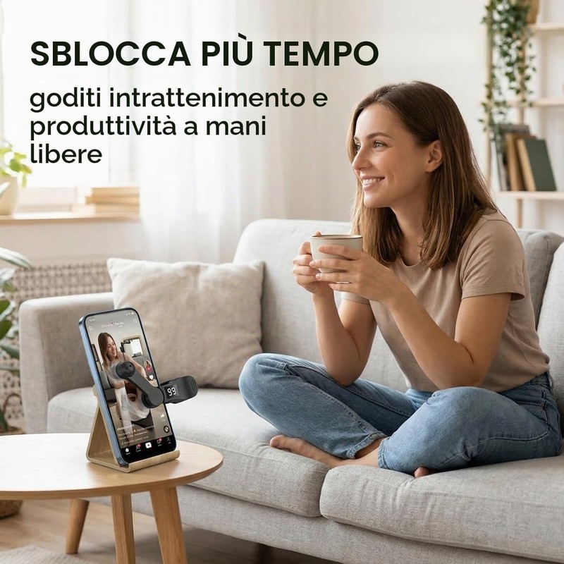 LUDHEP Clicker per Schermo Automatico Dito simulato Portatile Clic Continuo