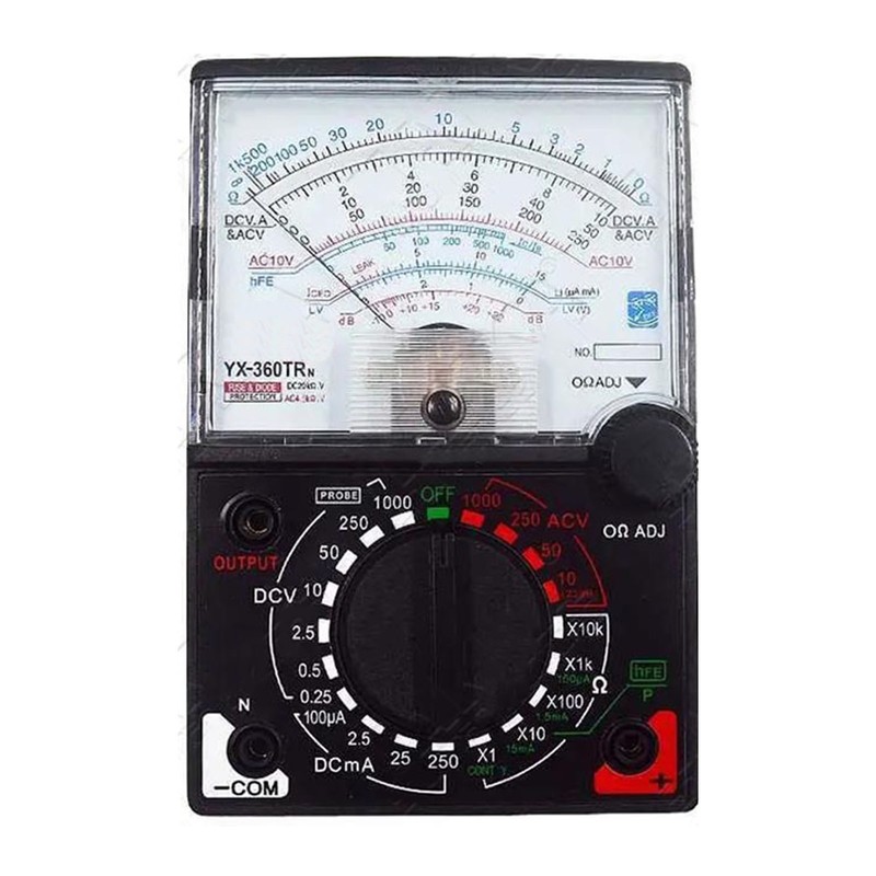 Pointer Multimeter Ammeter Voltmeter Ohmmeter with Probes Teaching Aids Maintenance