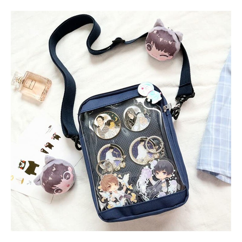 JOKnet Mailing Service with D-ring Vertical Clear Pocket Shoulder Bag,