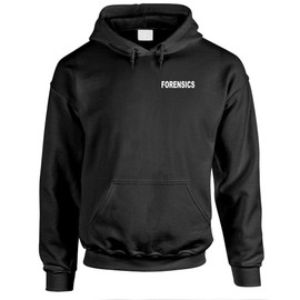 The Goozler FORENSICS - novelty duty investigator crime - Mens Pullover Hoodie, XL, Black