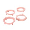 LST 4 x Centre Rings Pink for Alloy Wheels Wheel
