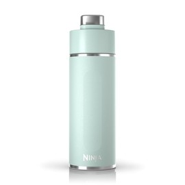 Ninja Thirsti 18oz Travel Water Bottle, For Carbonated Sparkling Drinks, Colder and Fizzier Longer, Leak Proof, 24 Hrs Cold, Dishwasher Safe, Stainless Steel Insulated Tumbler, Seafoam Blue, DW1801MT