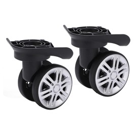 Pack of 2 A19 Luggage Porous Wheels Mute Double Row Wheels Suitcase Wheels Lockbox Spinner Wheel Swivel Wheel Replacement Travel Inch Box Repair Accessories Rotating Luggage Wheels for Travel Bag