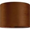 GO&SO 1 PCS Burnt Orange Velvet Drum Lamp Shade,Modern Replacement