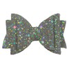 Grey Sliver Beautiful Glitter Hair Bows Clips Slides Grips for