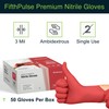Light Burgundy Nitrile Disposable Gloves - 50 Count - 3
