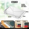 Charmoon A4 Clear Document Storage Case with Lid Handle Waterproof