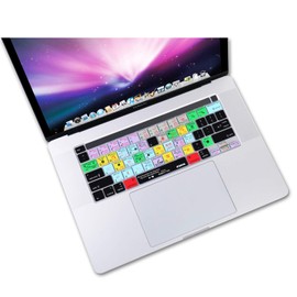 XSKN Shortcuts and Language Series Silicone Keyboard Cover Skin Compatible with New MacBook Pro 13.3 inch 16 inch with Touch Bar and Touch ID - A2251 A2289 A2338 M1 A2141 (US Version, Ableton Live)