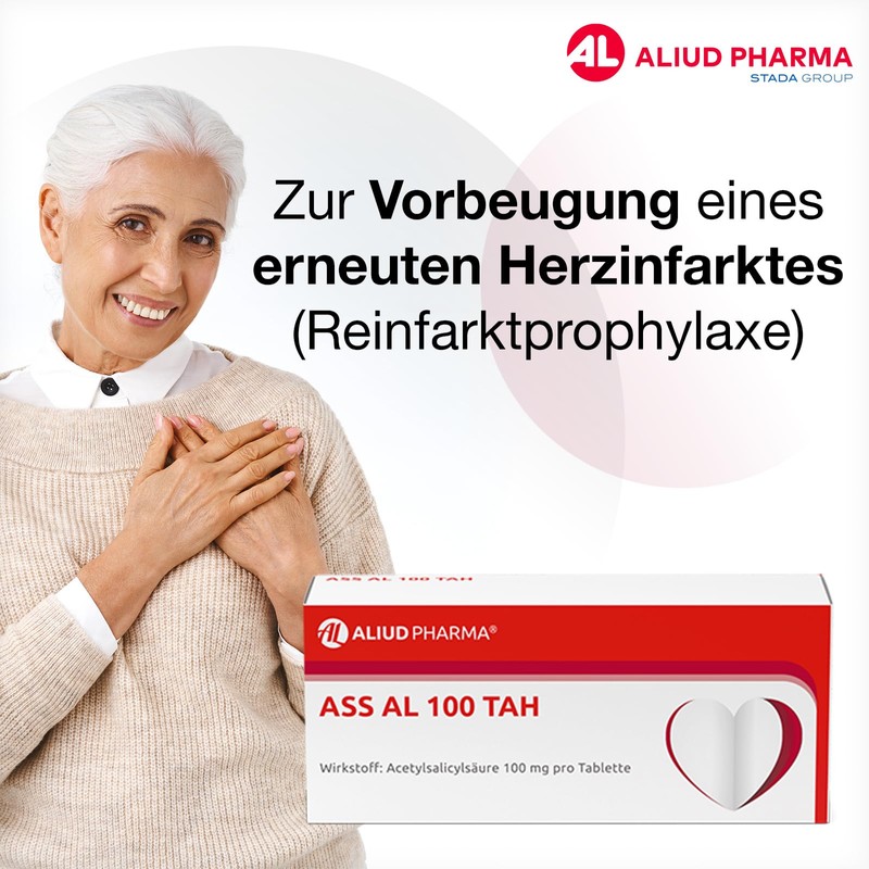 ASS AL 100 TAH Tablets Antiplatelet Aggregation Pack of 50