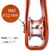 YAPJEB Micro Pulley 26kN Single Pulley Climbing Pulley Fixed Rope