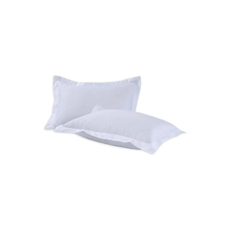 100% Egyptian Cotton Pillowcase Pair 400 Thread Count White Oxford