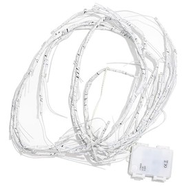 TRIXES 6ft White Lighted Table Runner with Branches - Indoor Garland with Timer - Christmas Light Up Decoration