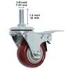 Finnhomy Swivel Caster Wheels 2 Inch Heavy Duty Threaded Stem