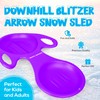 Slippery Racer Downhill Blitzer Arrow Snow Sled. (Purple)
