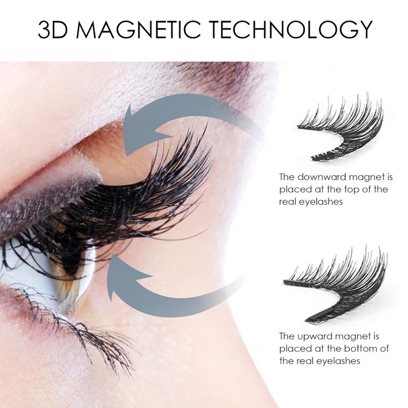 XILIWUS Blisora Magnetic Lashes, Blisdora Original Sandwich Lashes, Reusable Magnetic