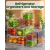 KEMETHY 11 Pack Refrigerator Organizers and Storage, Stackable Fridge Organizer