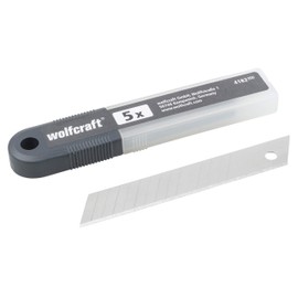 wolfcraft 5 Snap-Off Blades 18 mm, 15 Segments I 4182000 I Replacement blades