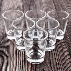 BTGLLAS Heavy Base Shot Glasses, 1.5 oz Sets of Clear Shot Glass (12 Pack), Measuring Cup for Espresso, Liquid, and Wine - Heavy Glass (Glass, 12Pack)