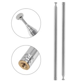 AEDIKO 5pcs Telescopic Antenna M3 Female Thread 7 Sections AM FM Radio Universal Antenna for Radio TV Electric Toys Telescopic Replacement Antenna Aerial