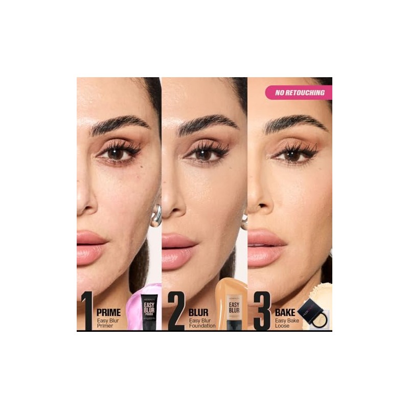 Huda- Prebase alisadora sin silicona Huda Easy Blur Primer