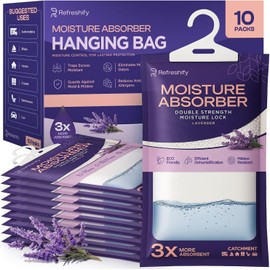 Moisture Absorbers and Humidity Absorber Bags for Closet - 10 Pack High-Efficiency Moisture Absorber and Humidity Packs for Home, Moisture Bags and