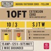 Cablectric 10 Ft Outdoor Extension Cord - 10/3 SJTW Heavy