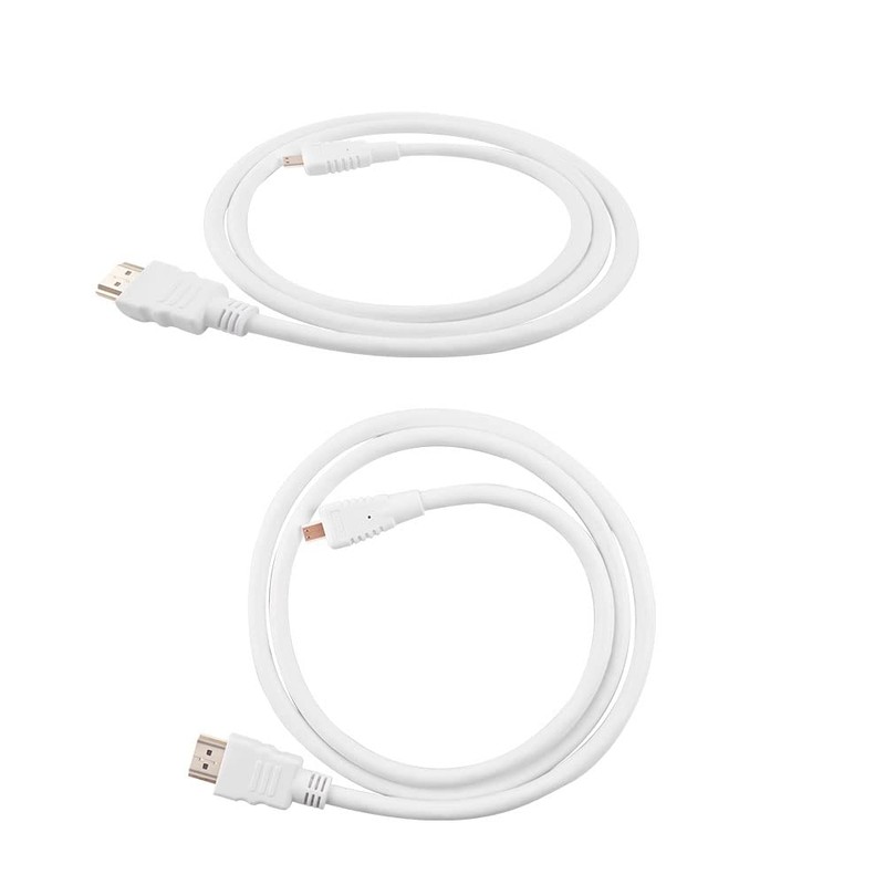 GeeekPi HDMI Cable, 1m White Raspberry Pi 4 Micro HDMI