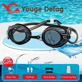 YOUGEDEFOG Swim Goggles, Swimming Goggles, Professional Anti Fog No Leaking Wide View Swim Goggles Clear Vision for Women Men Adult Youth（clear）