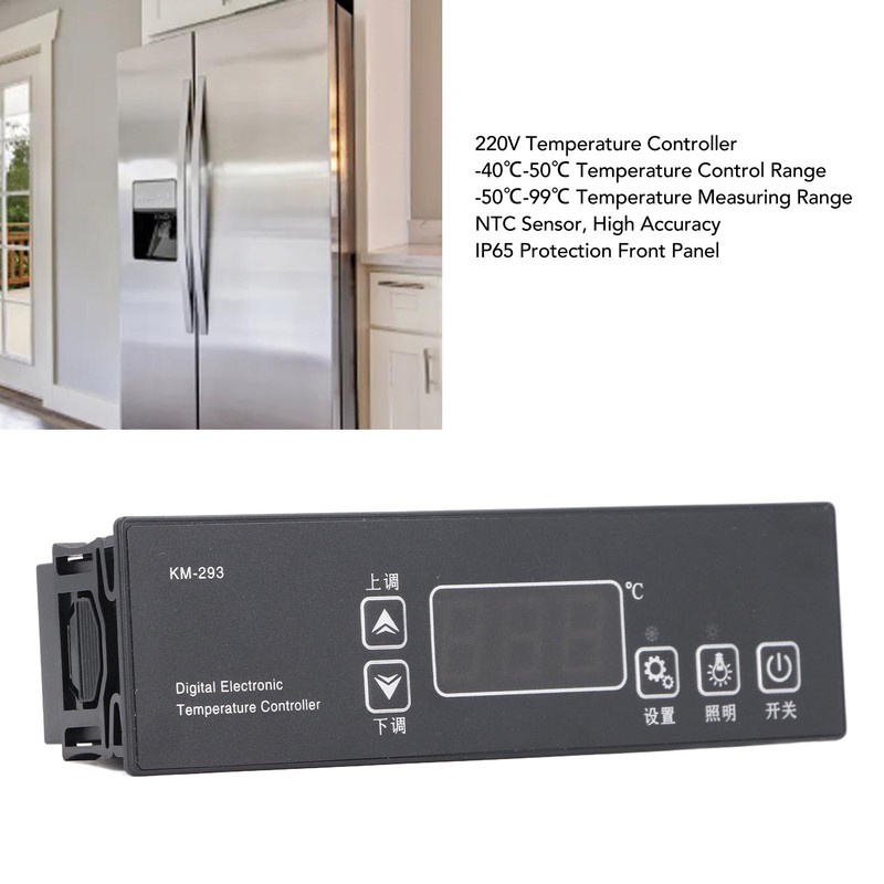 220V Digital Temperature Controller NTC Sensor High Accuracy Electronic Thermostat