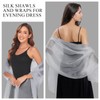 Liameph Shawl for Women,Silver Scarf,Sparkling Metallic Shawls,Light and Breathable,Fashionable and