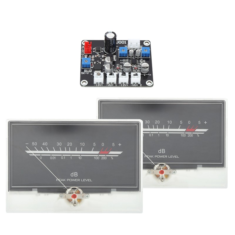 TS-DBPW-134-2Q DB Level VU Meter Head with Driver Board White
