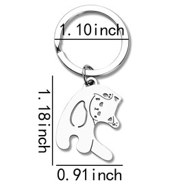 Cat Couple Keychain for Boyfriend Girlfriend Valentines Day Gifts for Cat Lover Matching Keychains Gifts for Husband Wife Anniversary Birthday Gifts for Couples Cat Kychains for Women Men 2 PCS