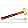 WEDO Brass Sledge Hammer 8lb, Club Hammer with Fiberglass Handle,