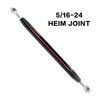 Unrestricted Walk Two-Tone Collection Motorcycle Shifter Linkage, Black & Red