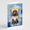 Caroline's Treasures Sussex Spaniel My Angel Greeting Cards Pack of