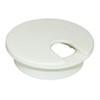 MyCableMart 2 3/8" Cut-Hole Size White Round Wire Management Grommet