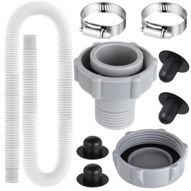 Tujoe P6H1158 Replacement Drain Valve Cap Plastic Swimming Pool Drain Connects Pool Pump Strainer Hole Plug Replacement Hose Compatible with Coleman of Pools P01006