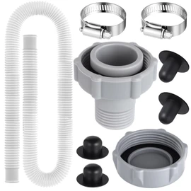 Tujoe P6H1158 Replacement Drain Valve Cap Plastic Swimming Pool Drain Connects Pool Pump Strainer Hole Plug Replacement Hose Compatible with Coleman of Pools P01006